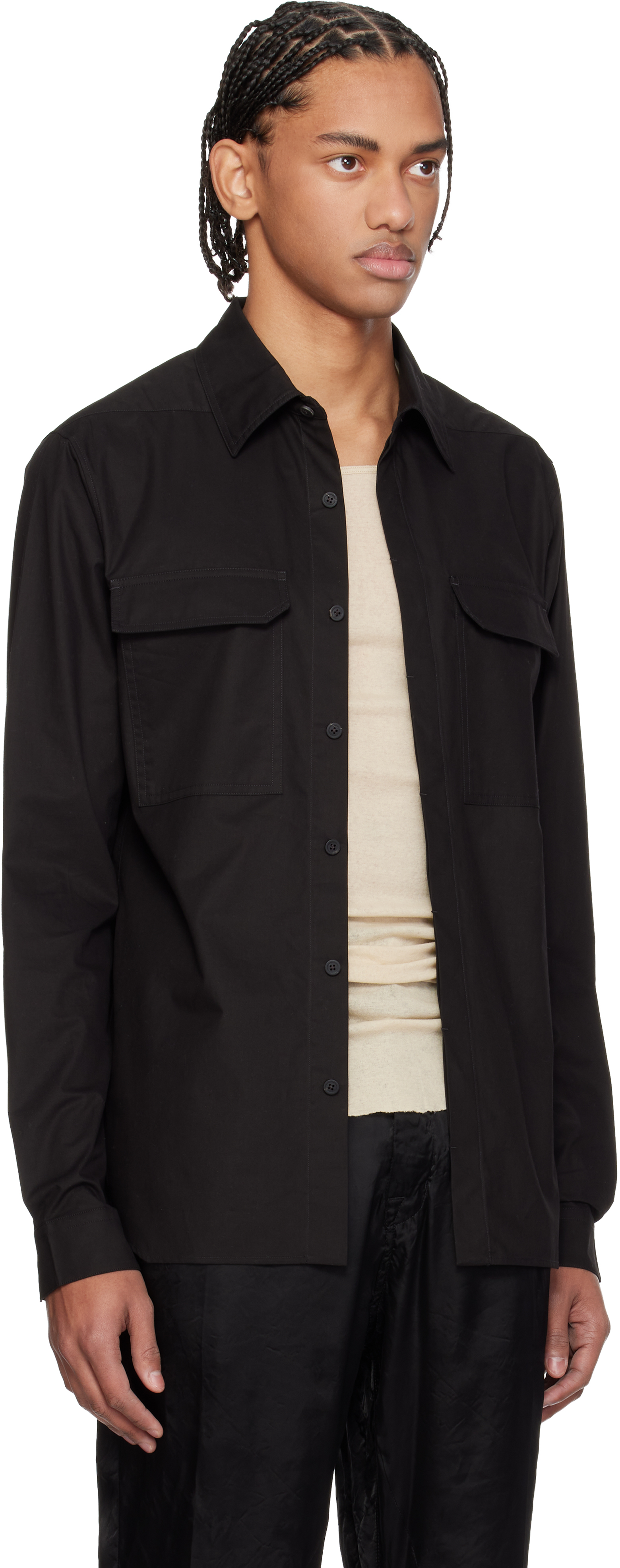 Black Temple Work Shirt