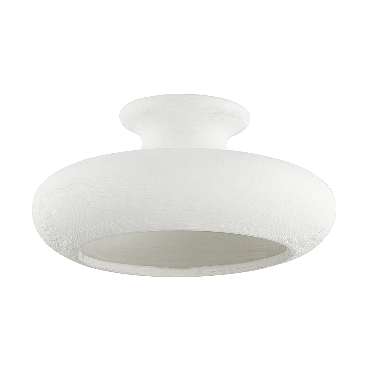 Aged Brass One Light Semi Flush Mount from the Annie Collection