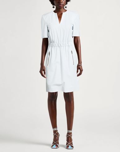 Woman Mini dress Sky blue Size M Lambskin