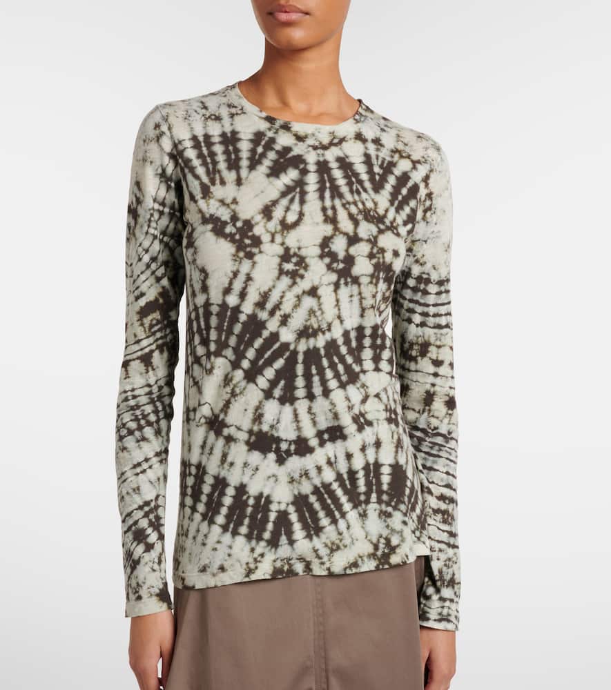 Mia tie-dye cotton jersey top