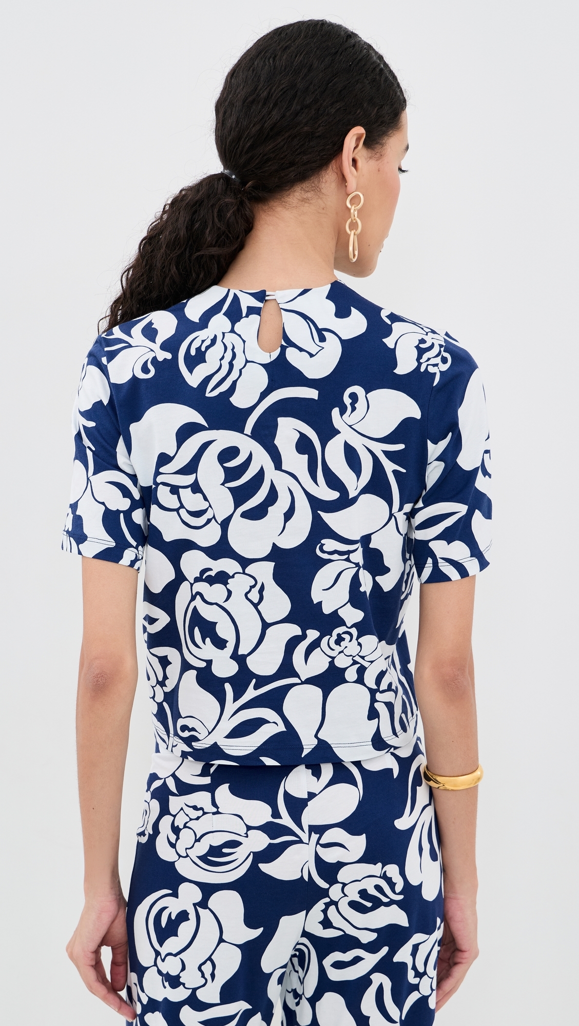 Dakota Top Flora Navy