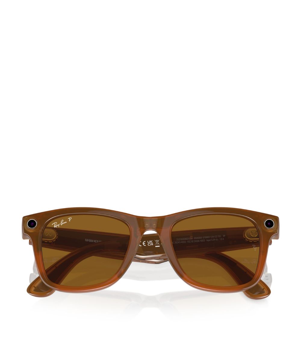 X Meta Large Smart Wayfarer Sunglasses