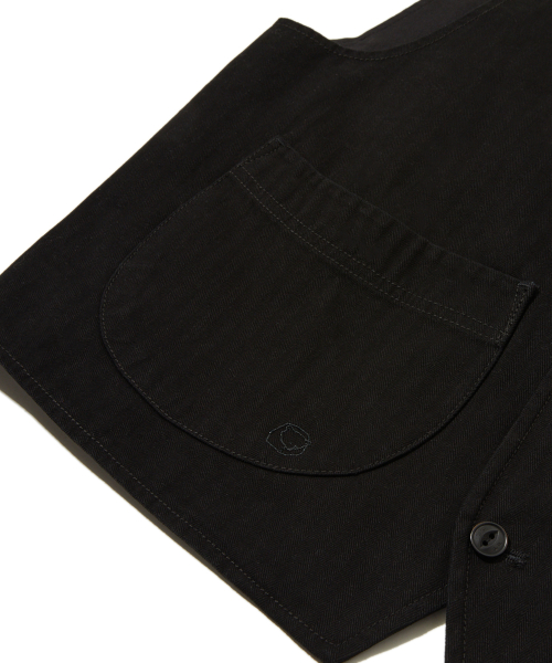 Faded HBT Work Vest Black_FS1WV21U