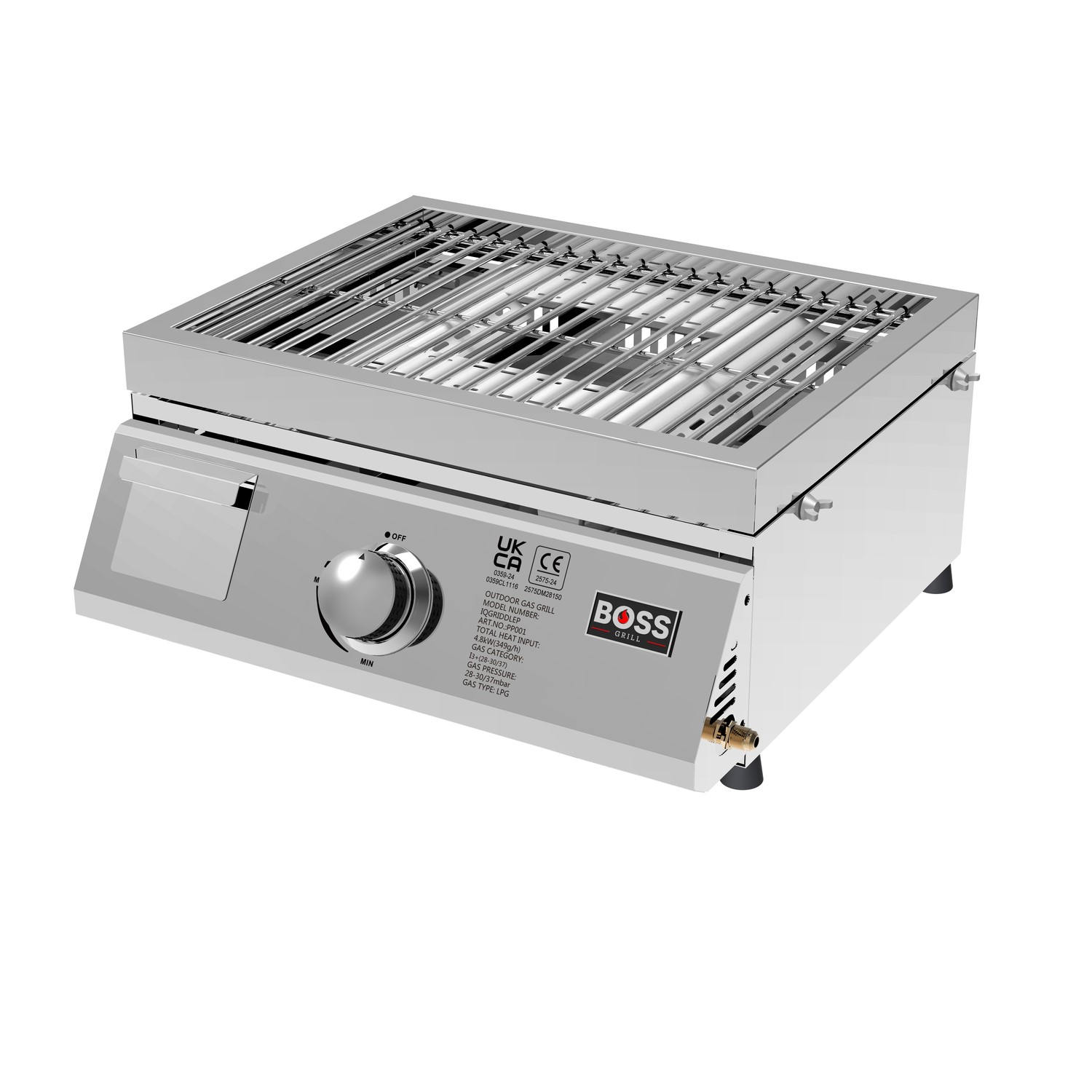 Boss Grill 3-in-1 Gas BBQ Griddle and Pizza Oven - Stainless Stee