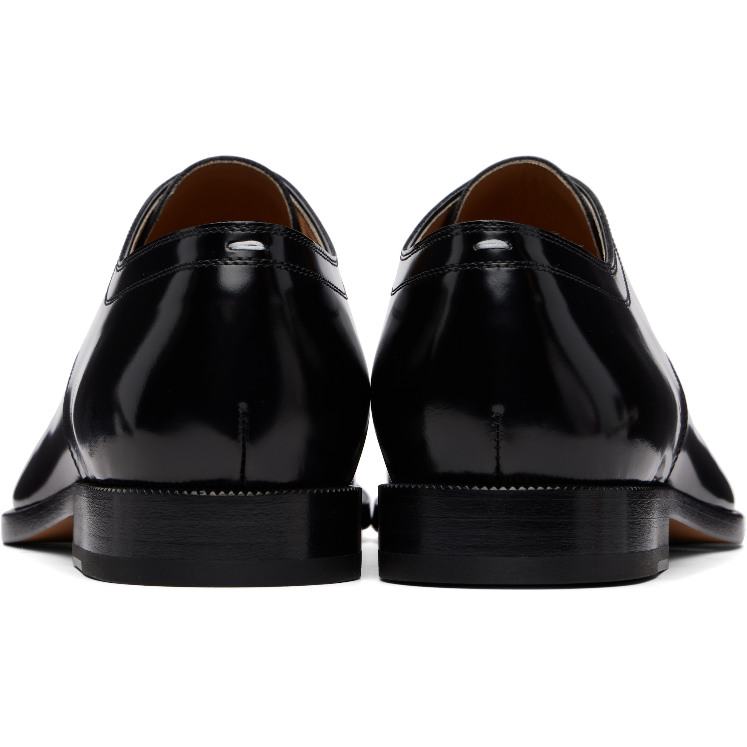 Black Tabi Lace-Up Derbys