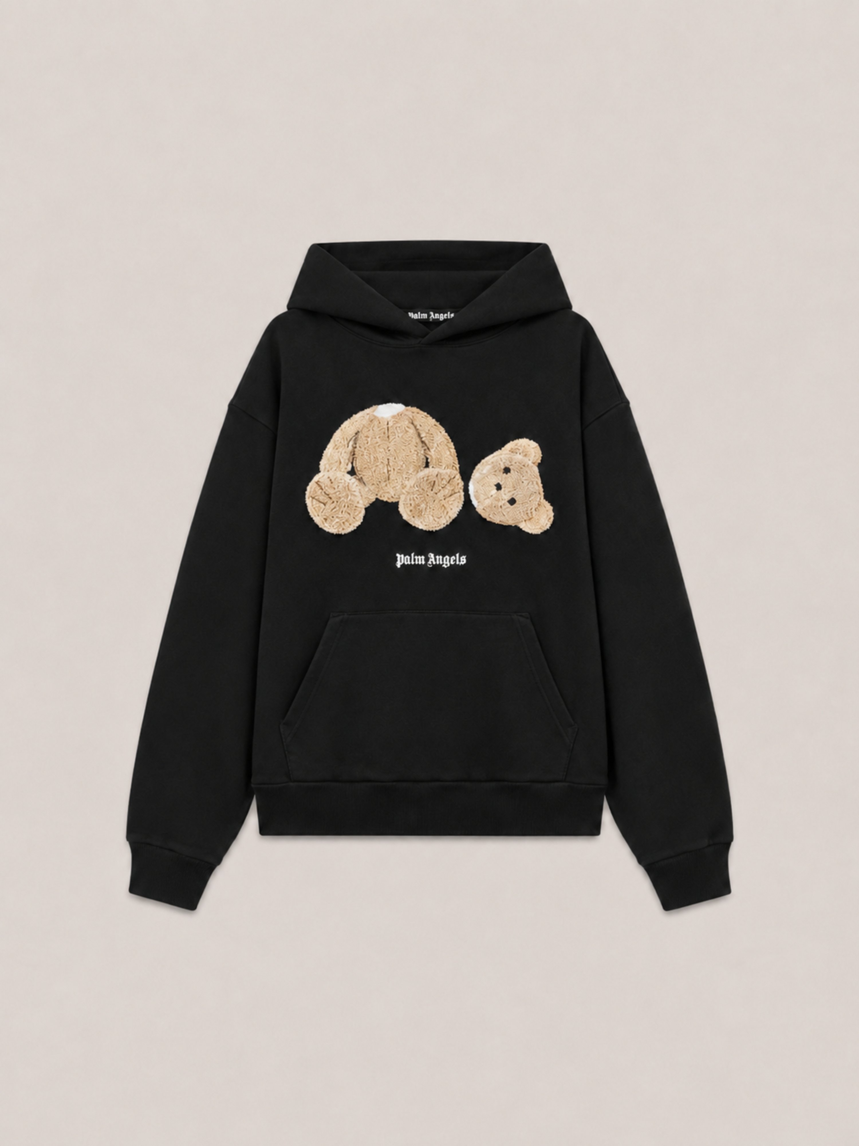 Bear Hoodie Man  Black