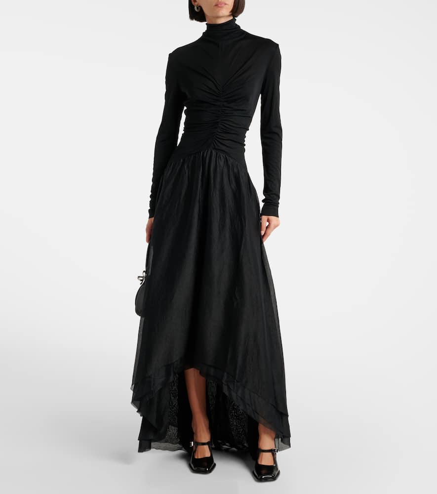 Gathered maxi dress