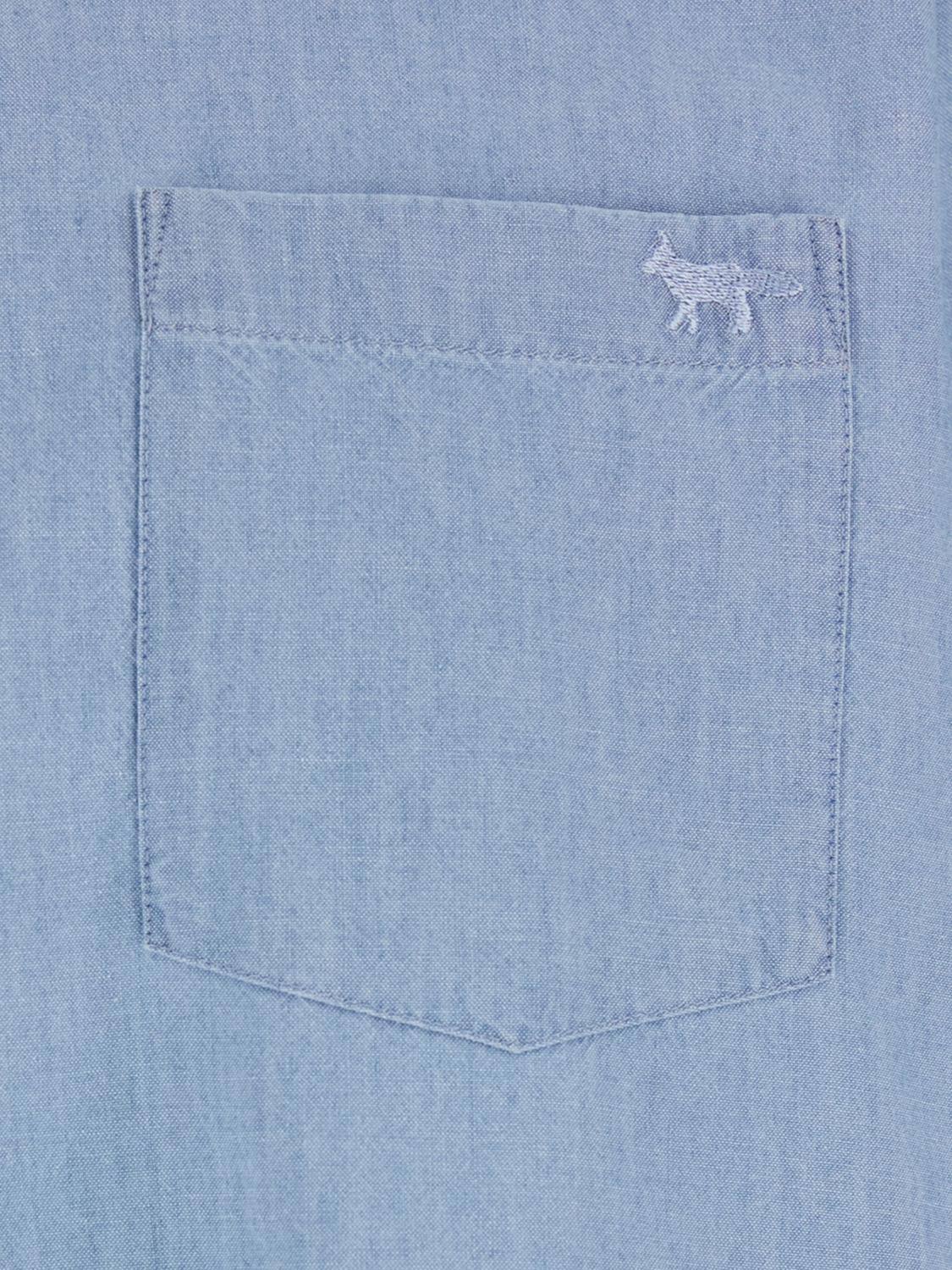 MAISON KITSUNÉ Shirt Men color Gnawed Blue