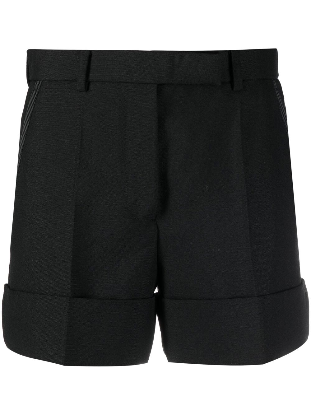 Tailored 3-ply shorts - Black