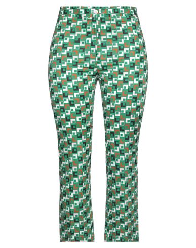 Même By Giab's Woman Pants Green Size 4 Cotton, Elastane