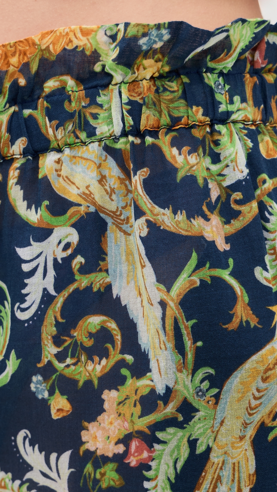 Beach Pants Royal Birds Navy