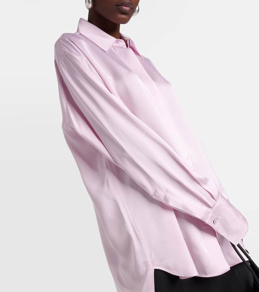 Powder satin shirt