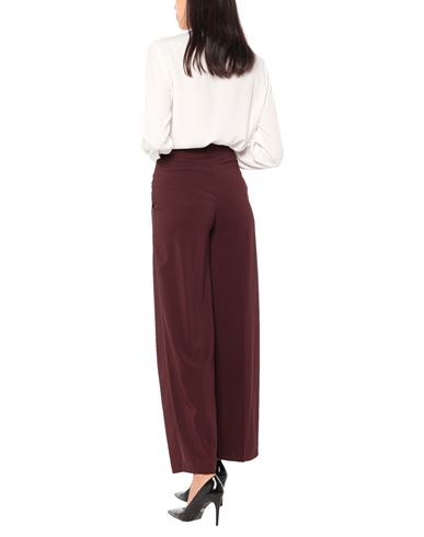 Liviana Conti Woman Pants Chocolate brown Size 6 Viscose, Elastane