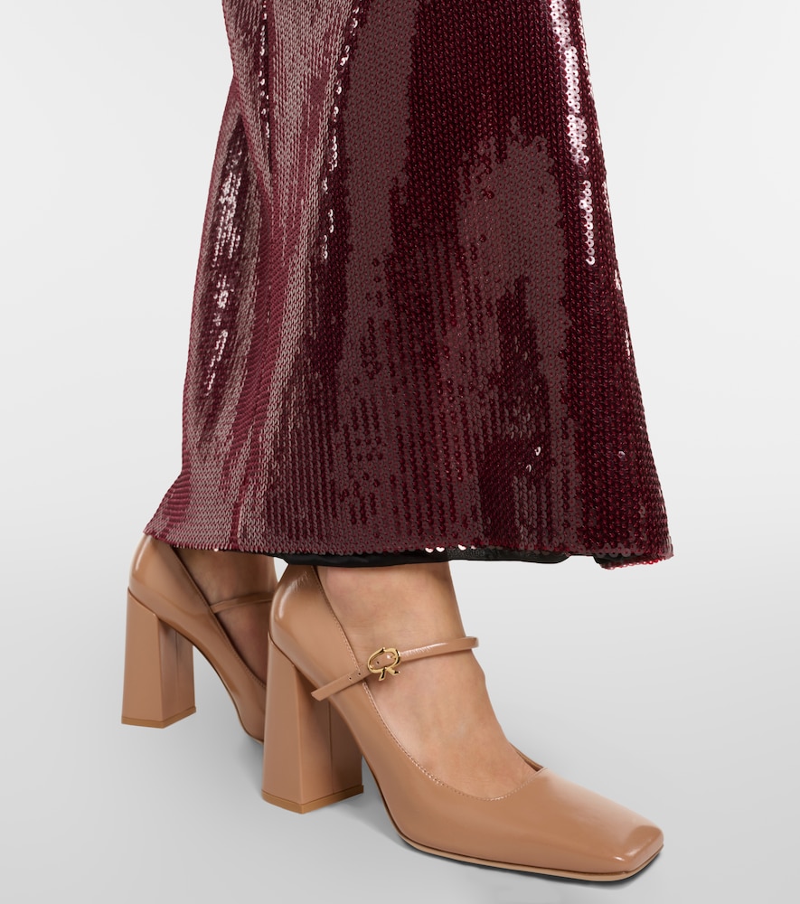 Gianvito Rossi Freeda leather pumps