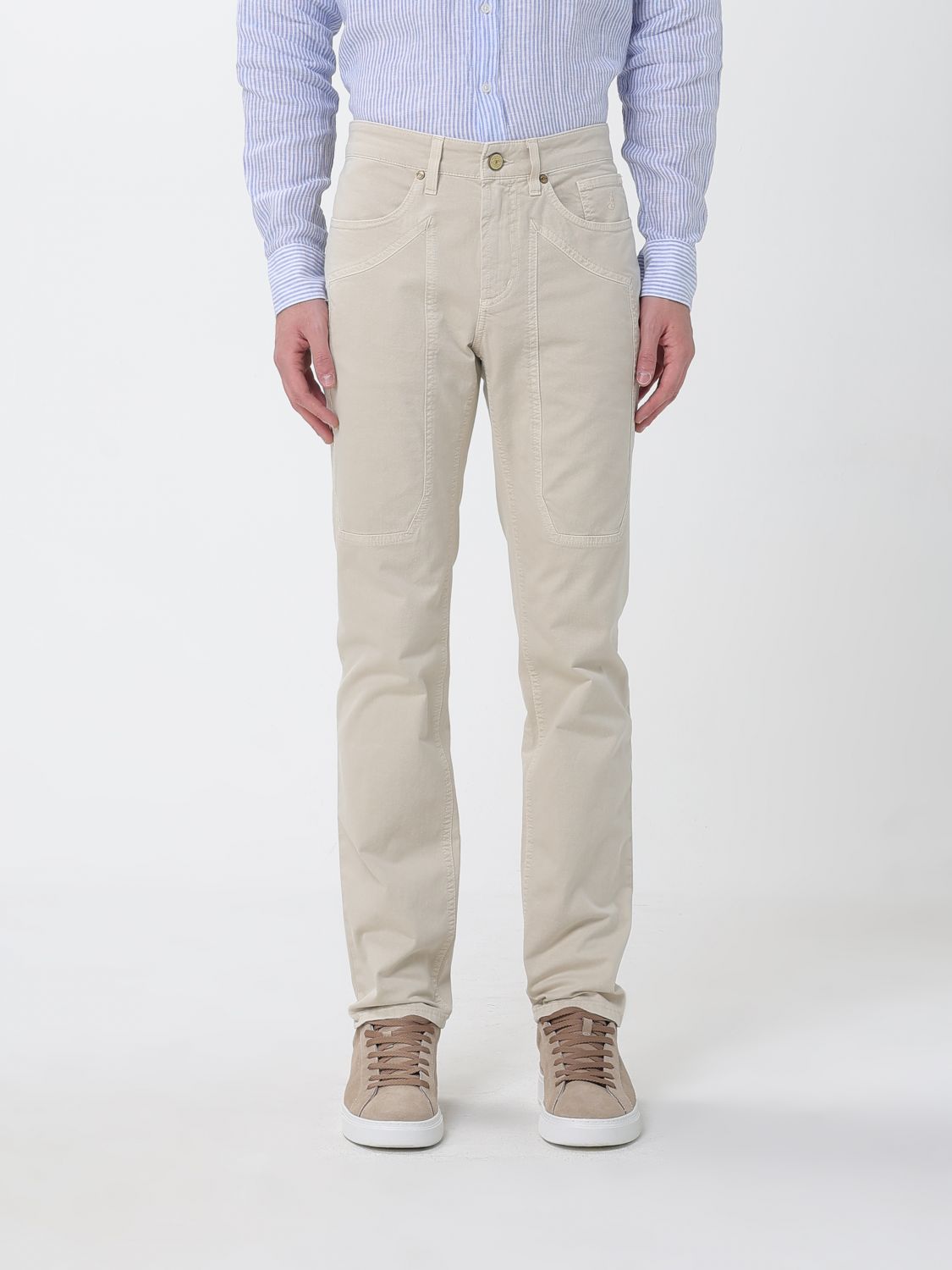 Pants Men color Military