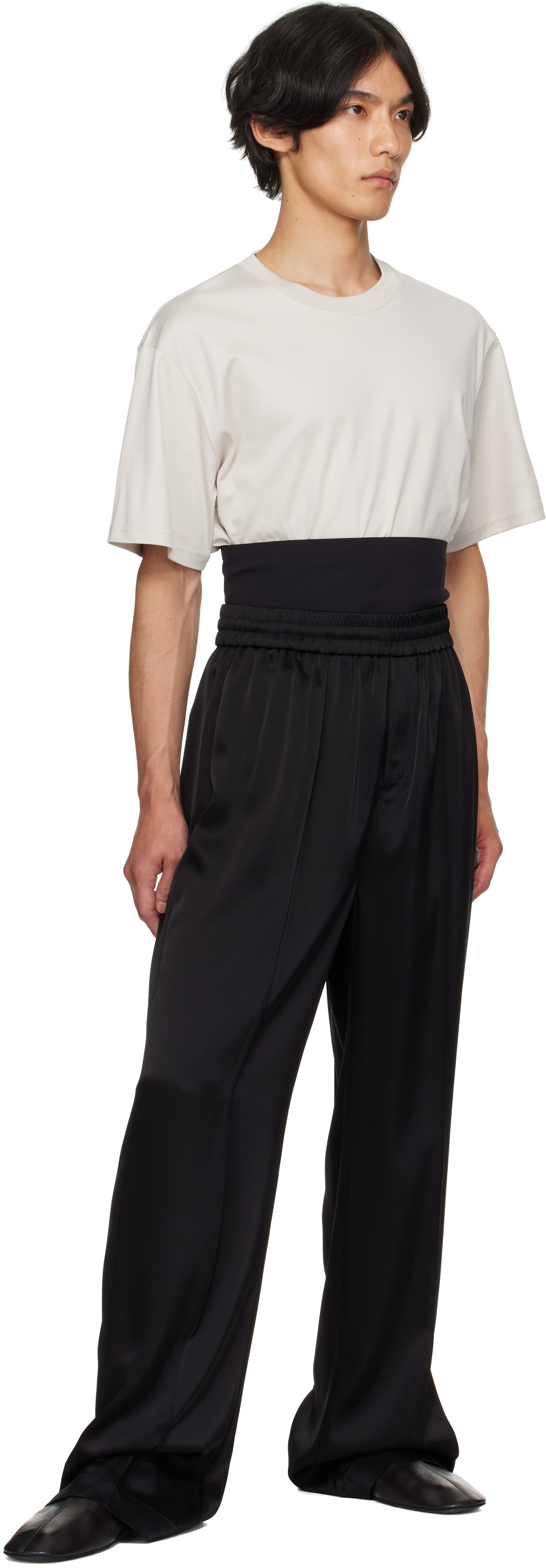 Taupe & Black Boxy Corset T-shirt