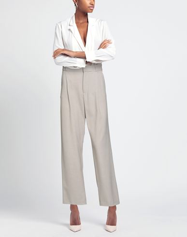 Woman Pants Beige Size 10 Polyester, Viscose, Elastane