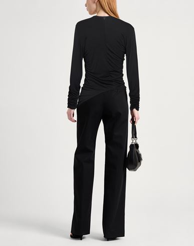 Tech Woman Shirt Black Size 10 Wool, Viscose, Polyamide, Cashmere