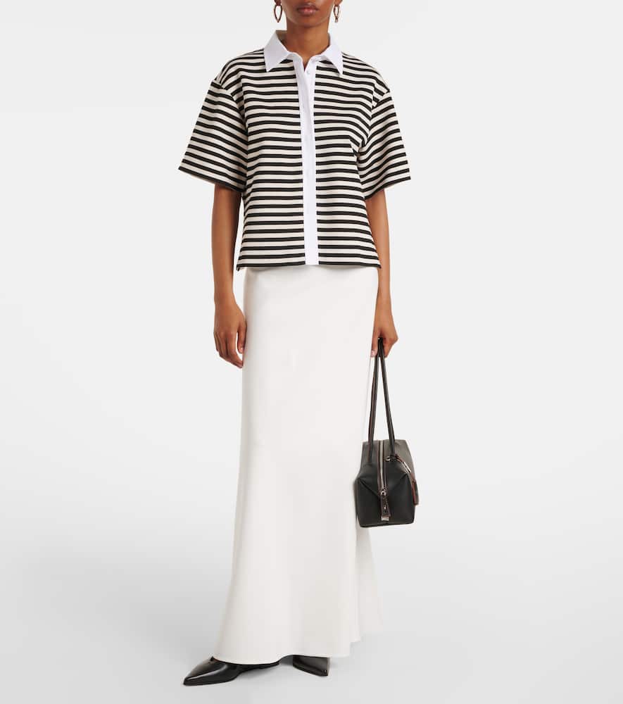 Vernice jersey maxi skirt