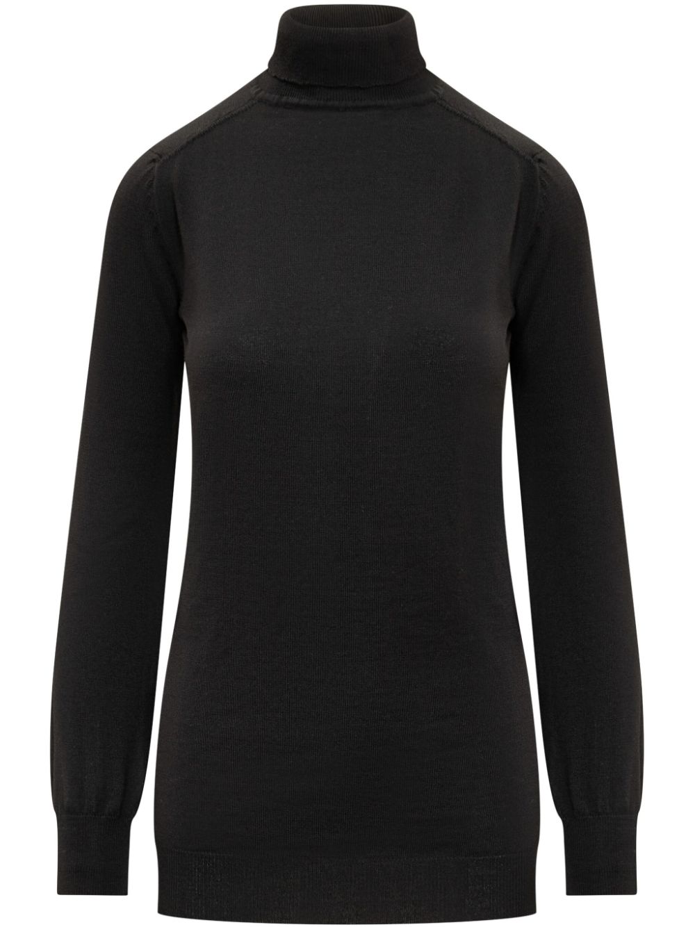 Virgin wool jumper - Black