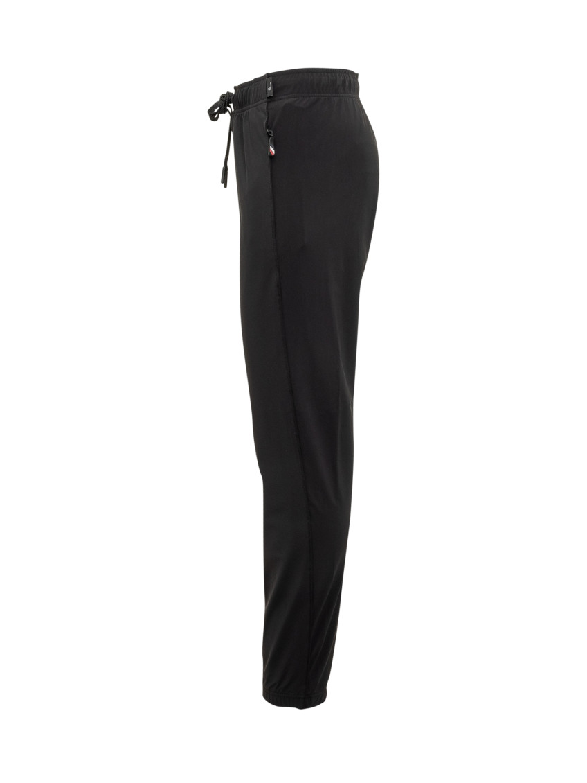 Black Tapered Drawstring Pants