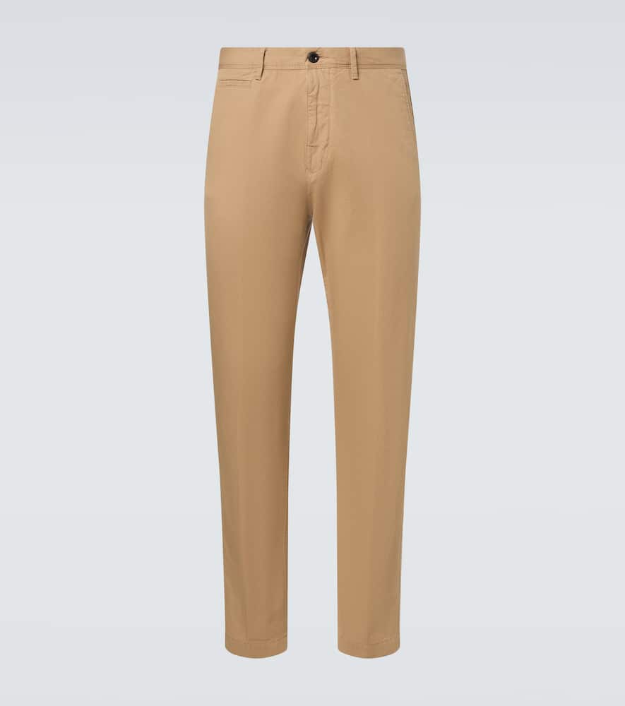 Cotton and linen slim pants