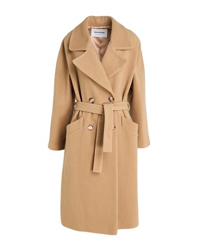Woman Coat Camel Size 4 Wool