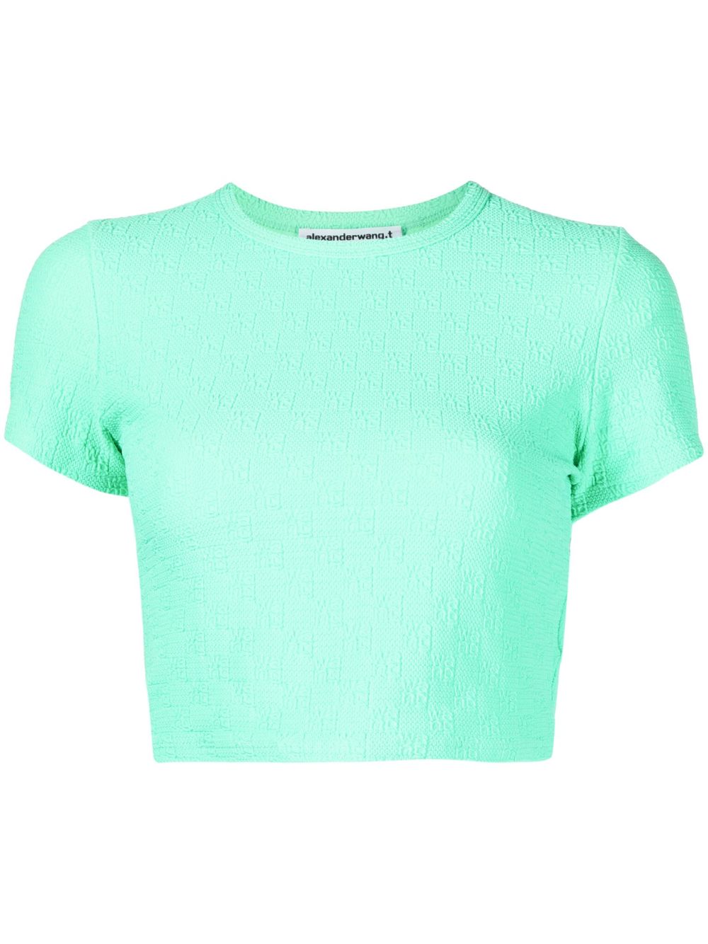 Embossed-logo baby T-shirt - Green