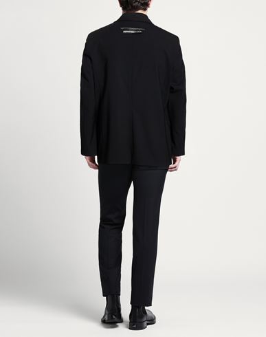 Man Blazer Black Size 38 Virgin Wool, Polyester, Elastane