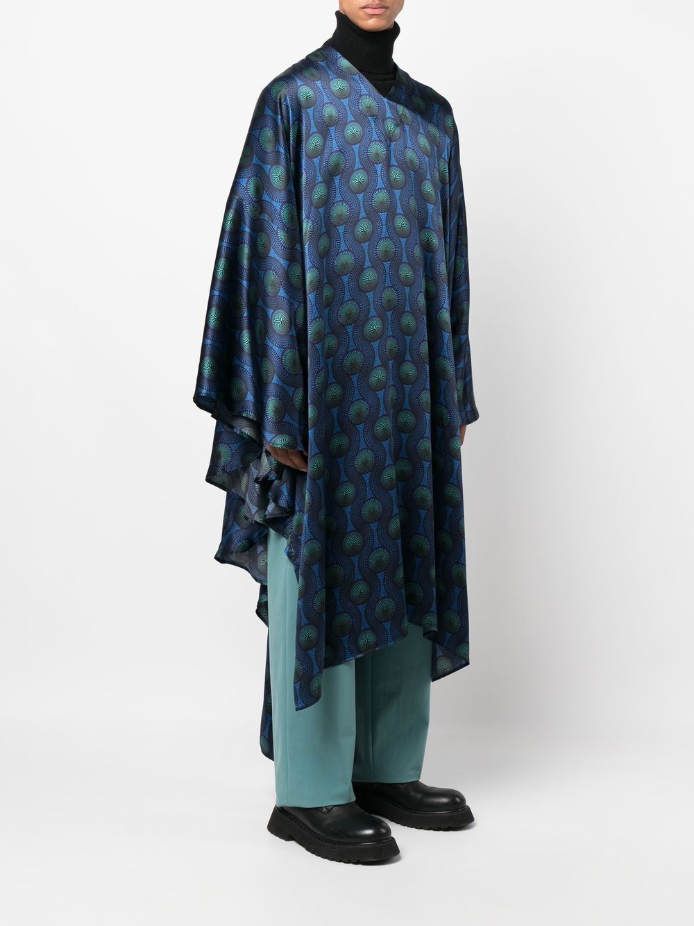Kaftan en soie imprimé Ozwald Boateng