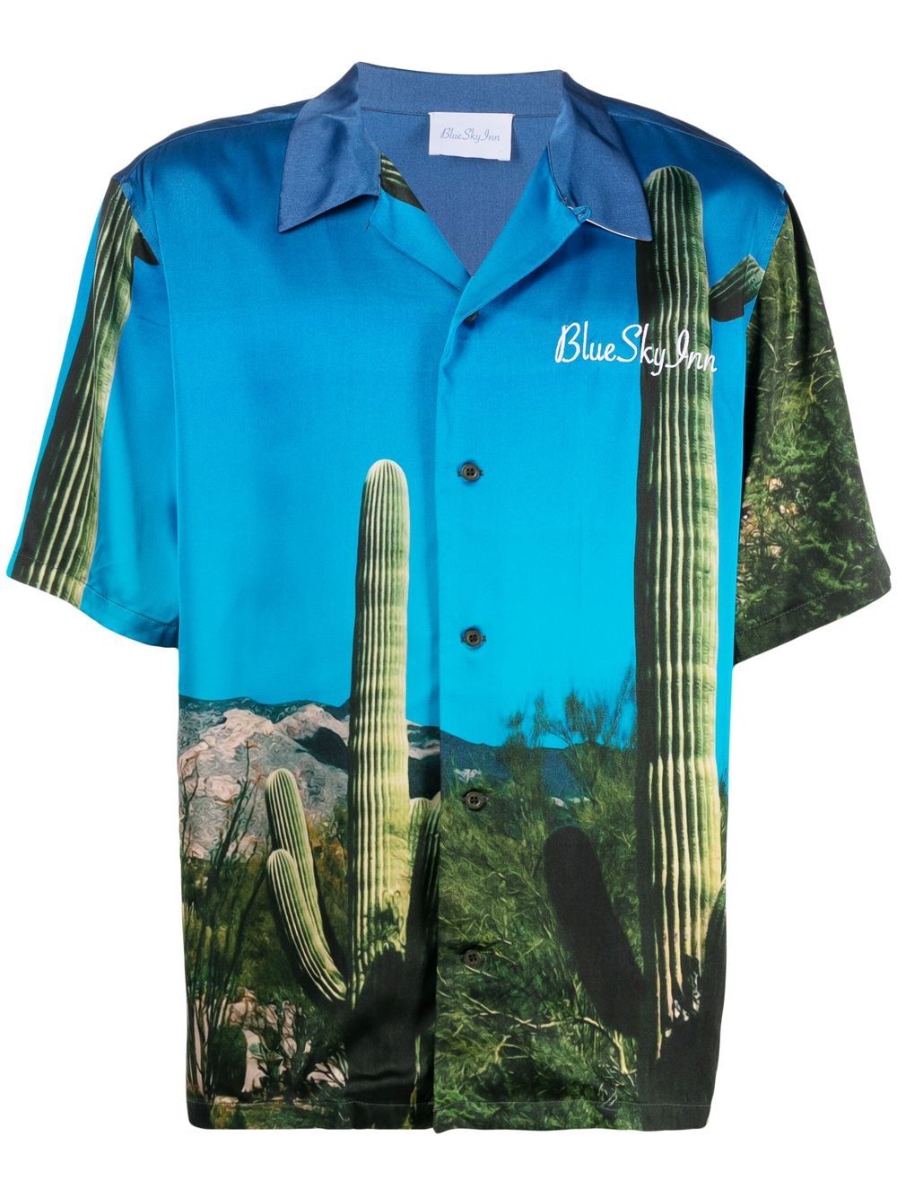 Graphic-print short-sleeve shirt