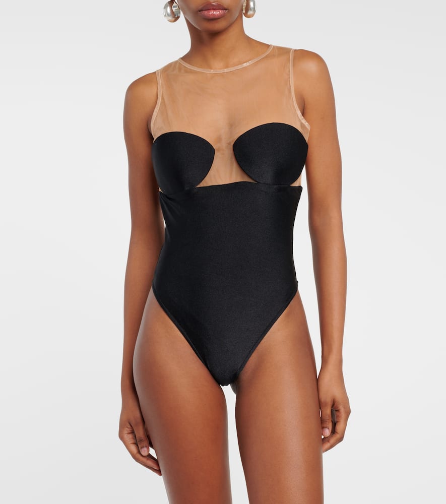 Hands tulle bodysuit