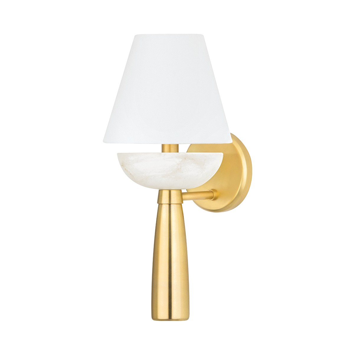 Aged Brass Wall Sconce from the New Windsor Collection