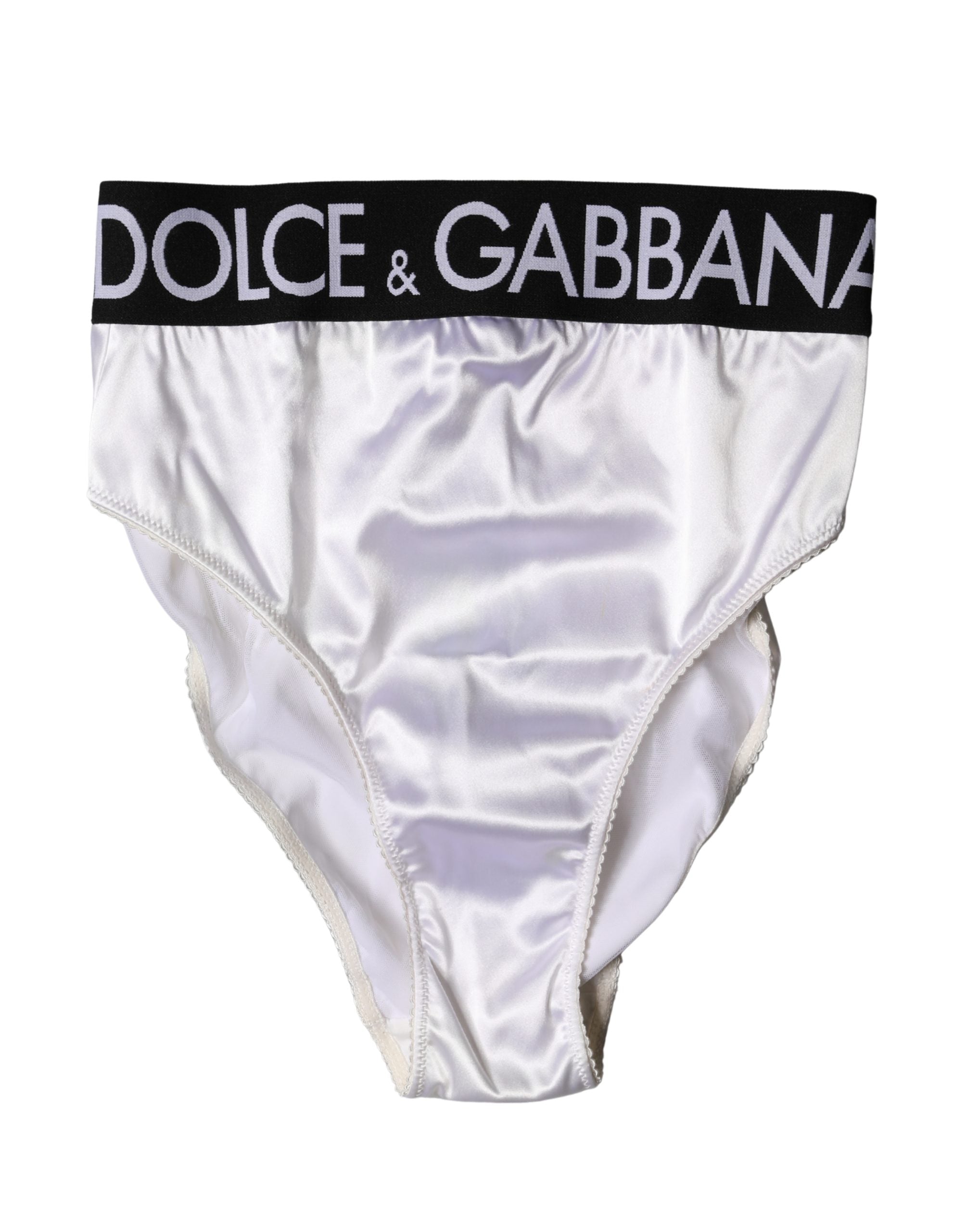 Logo-Embroidered Brief — White