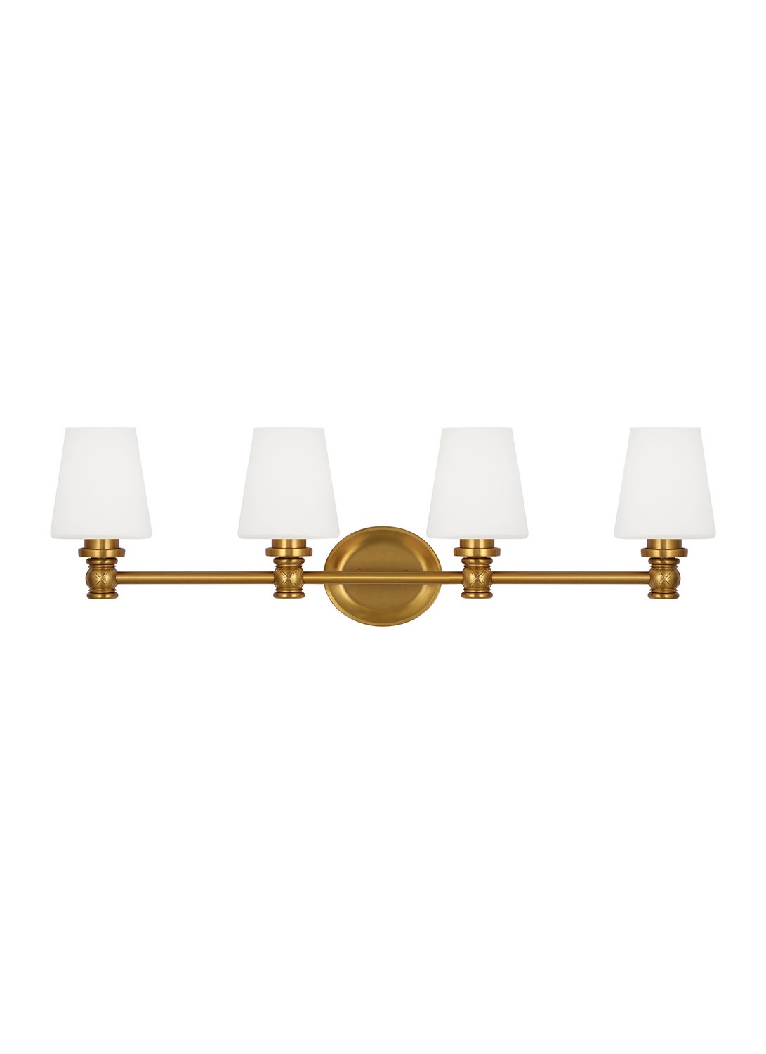 Burnished Brass Bathroom Vanity Light from the Xavierre Collection