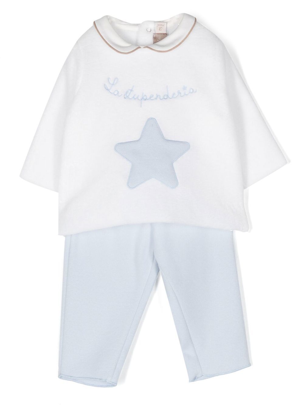 Star-patch tracksuit set - White