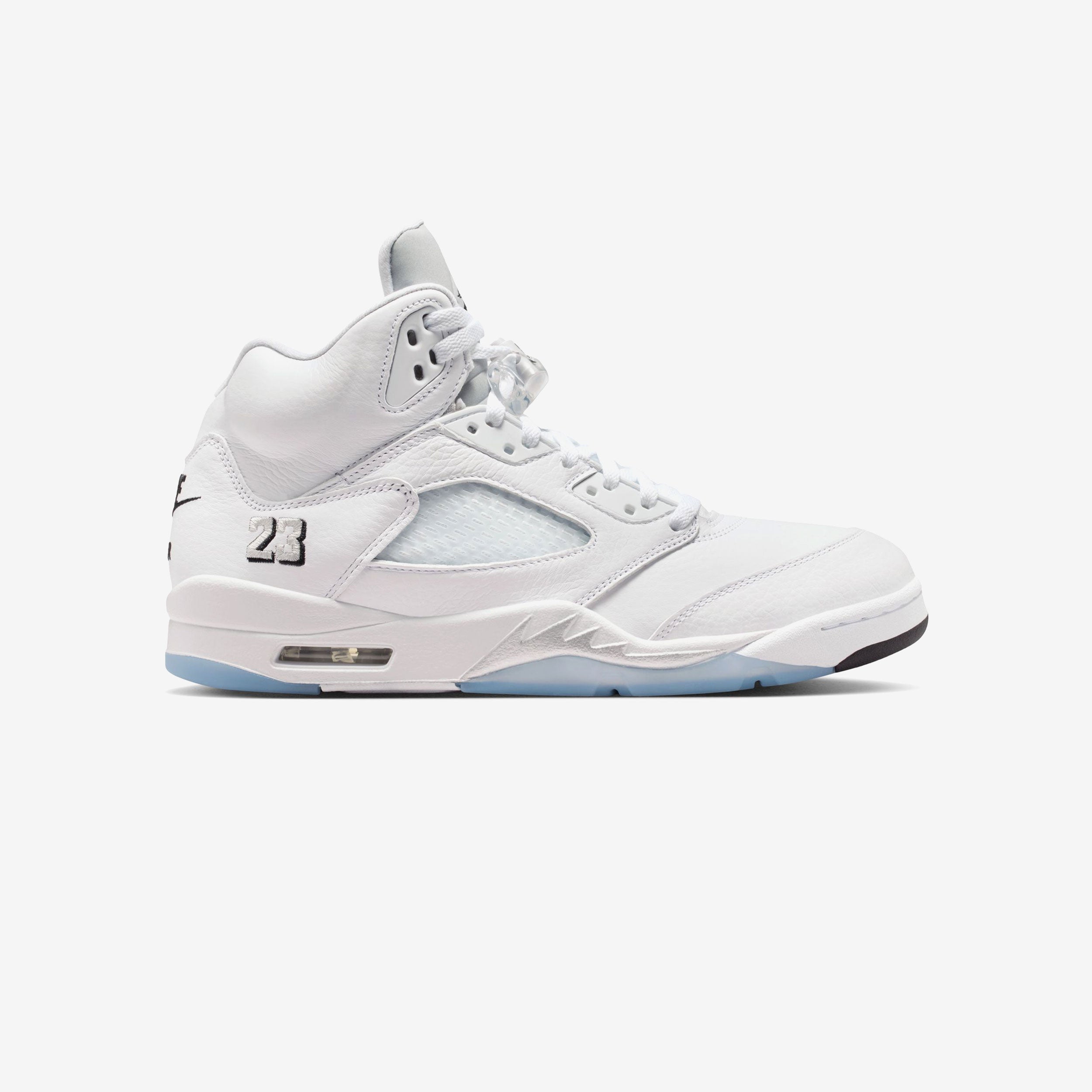 Jordan Air Jordan 5 Retro "White Metallic" - WHITE/BLACK-METALLIC SILVER - male