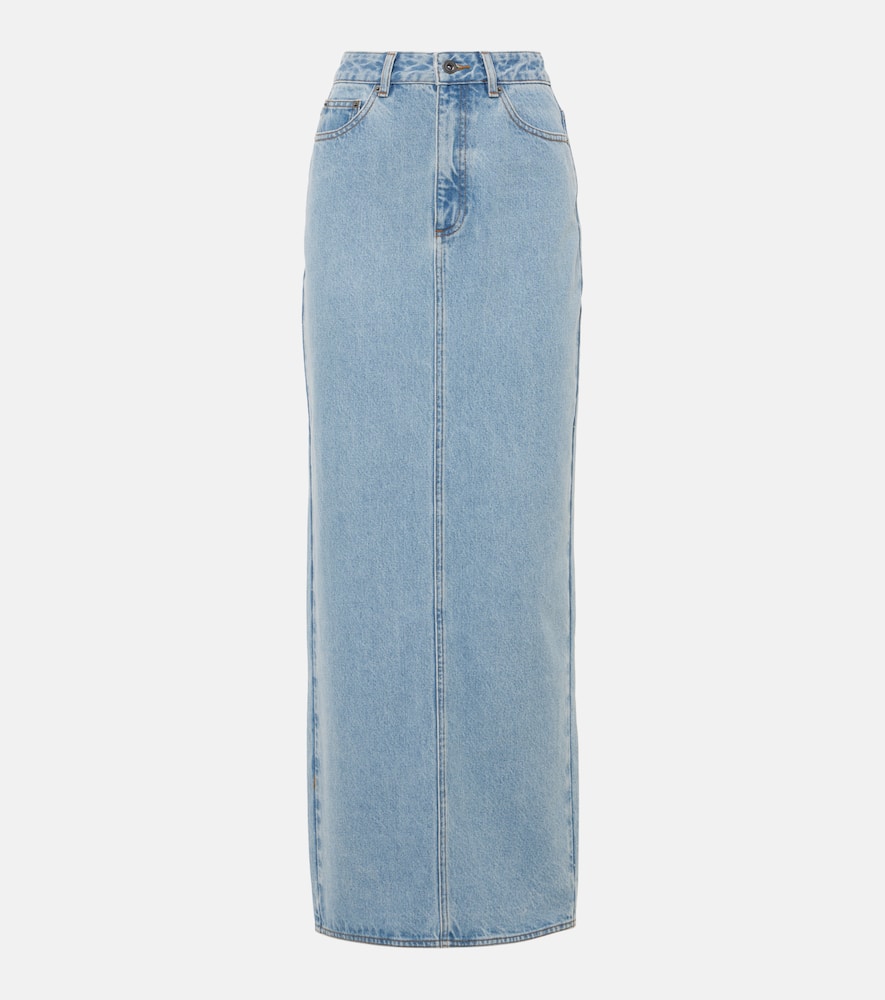 Self-Portrait Plissé feather-trimmed chiffon maxi dress