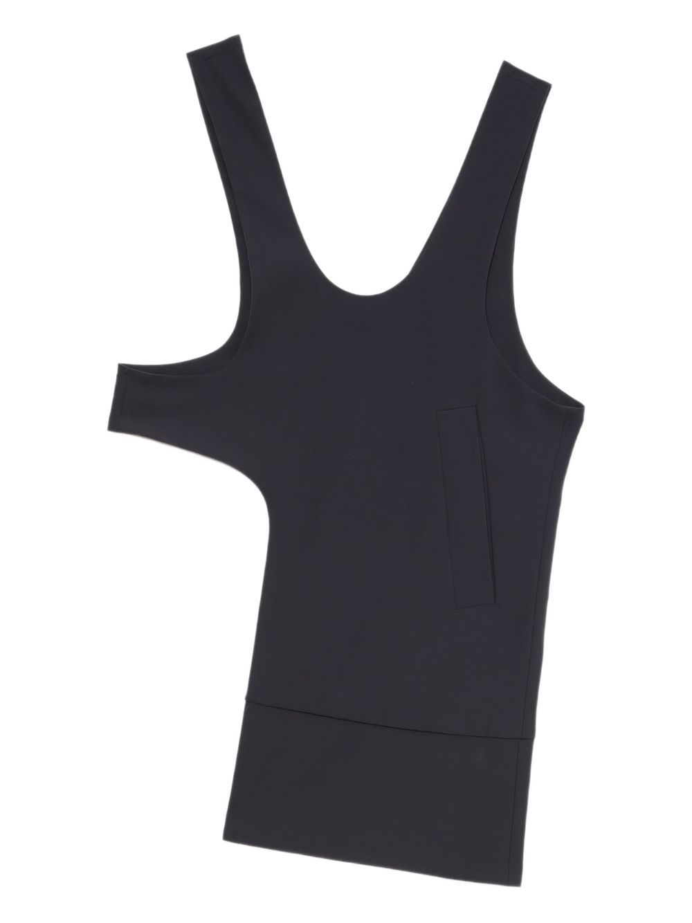 Asymmetrical vest - Grey