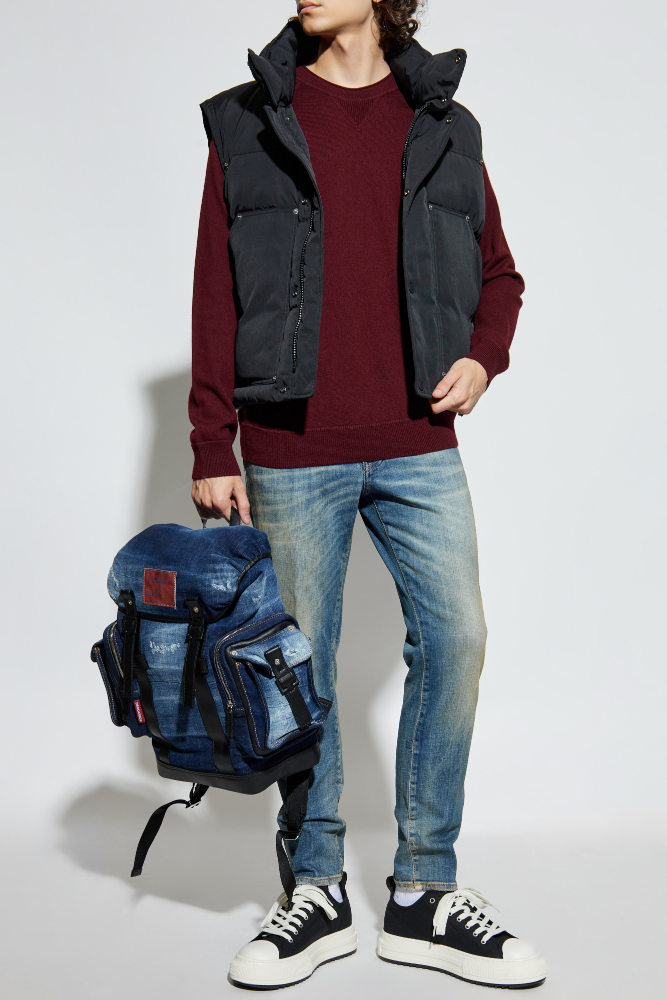 Vest With Logo, Men's, Black
