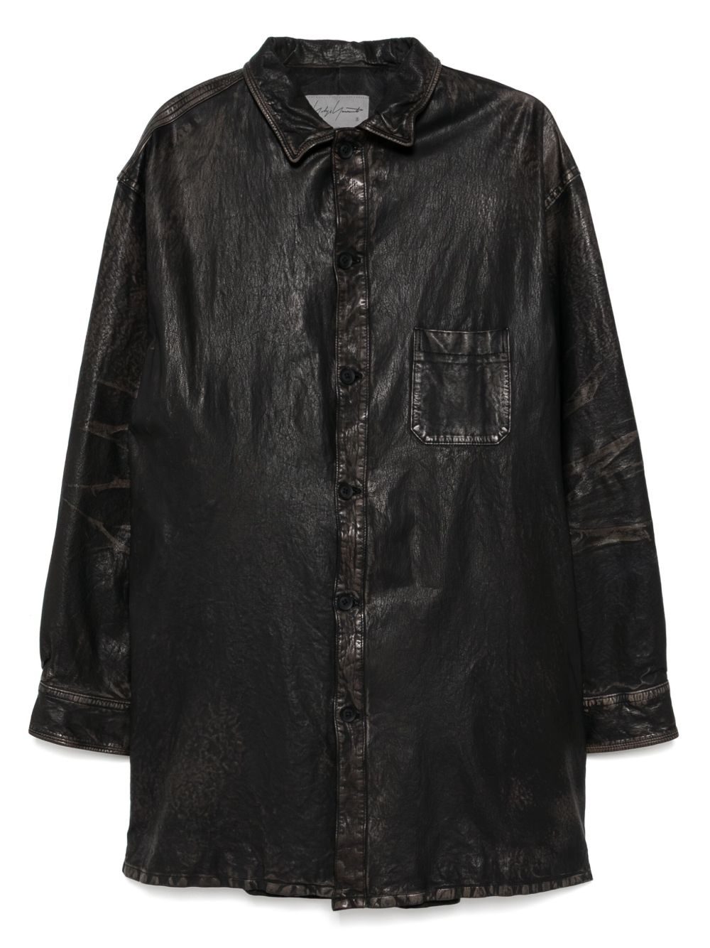 Yohji Yamamoto Mimosa shirt jacket - Black