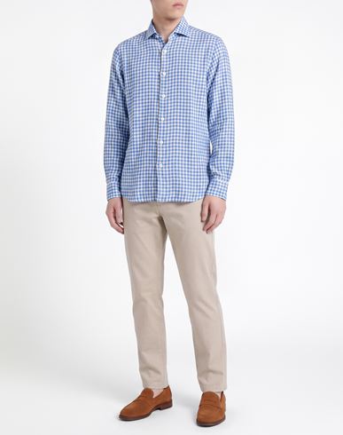 Man Shirt Azure Size 15 ¾ Cotton