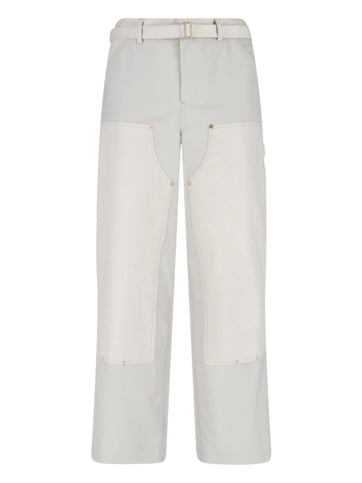 Lightweight Wool-Blend Trousers with Cotton Details and Cupro Lining