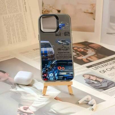 F-Fast And F-Furious R-R34 Phone Case For IPhone 16 15 14 13 12 11 Plus Pro Max Multicolor Aurora Laser Shockproof Funda Cover