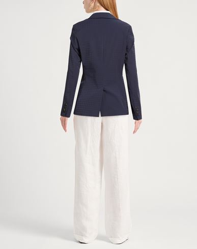 Woman Blazer Midnight blue Size 14 Polyamide, Elastane
