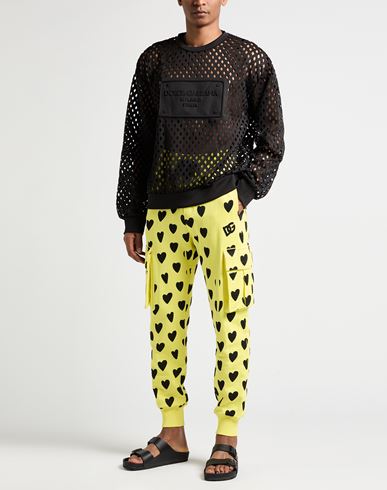 Man Pants Yellow Size 28 Cotton