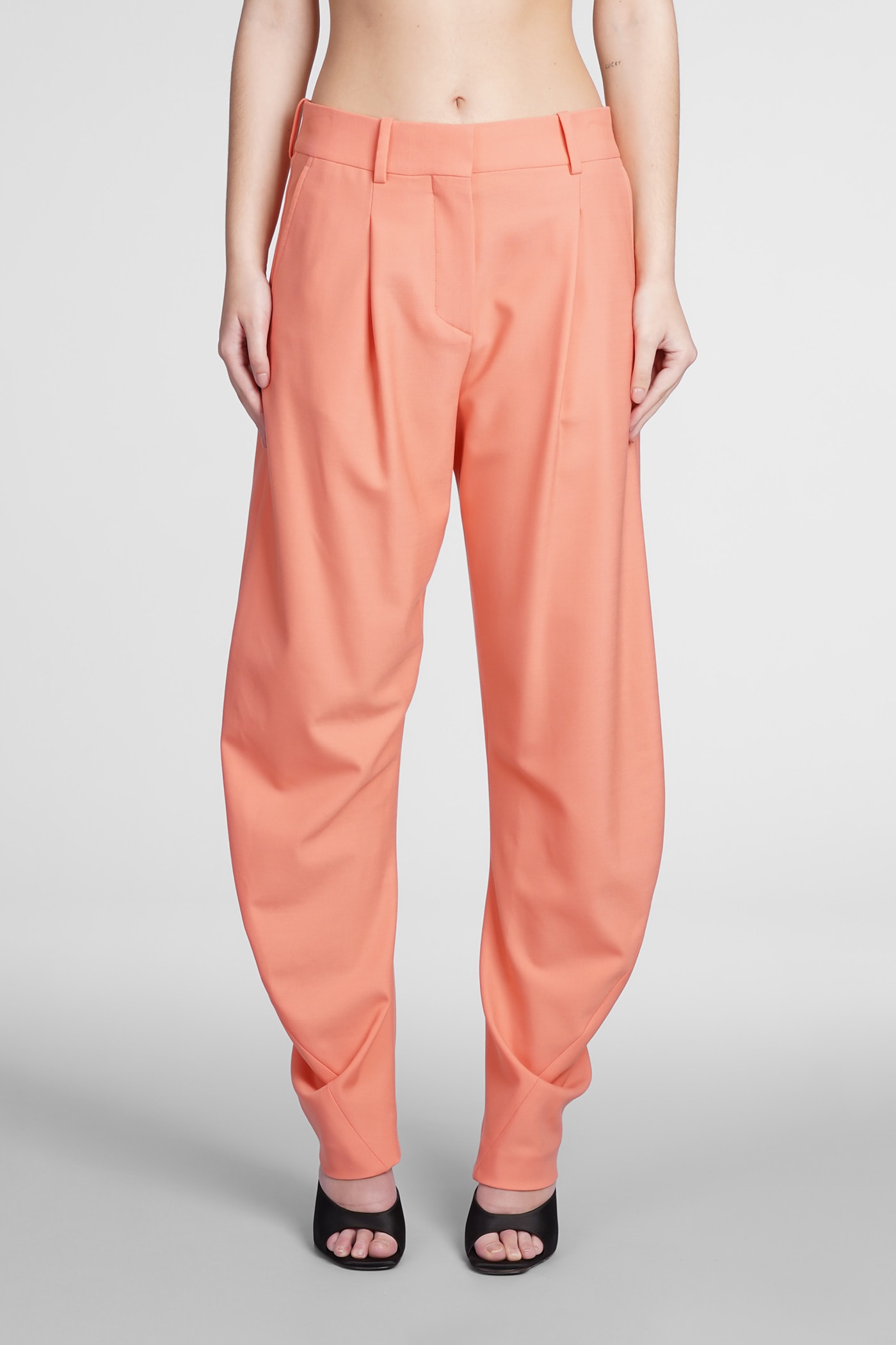 Pants In Orange Wool