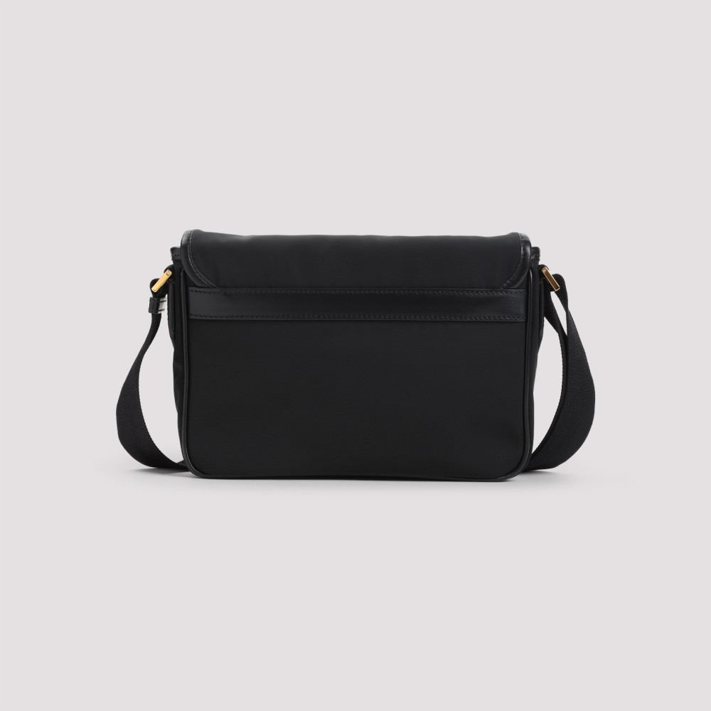 Black Logo Messenger bag