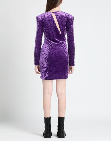 Woman Mini dress Purple Size 2 Polyester, Elastane