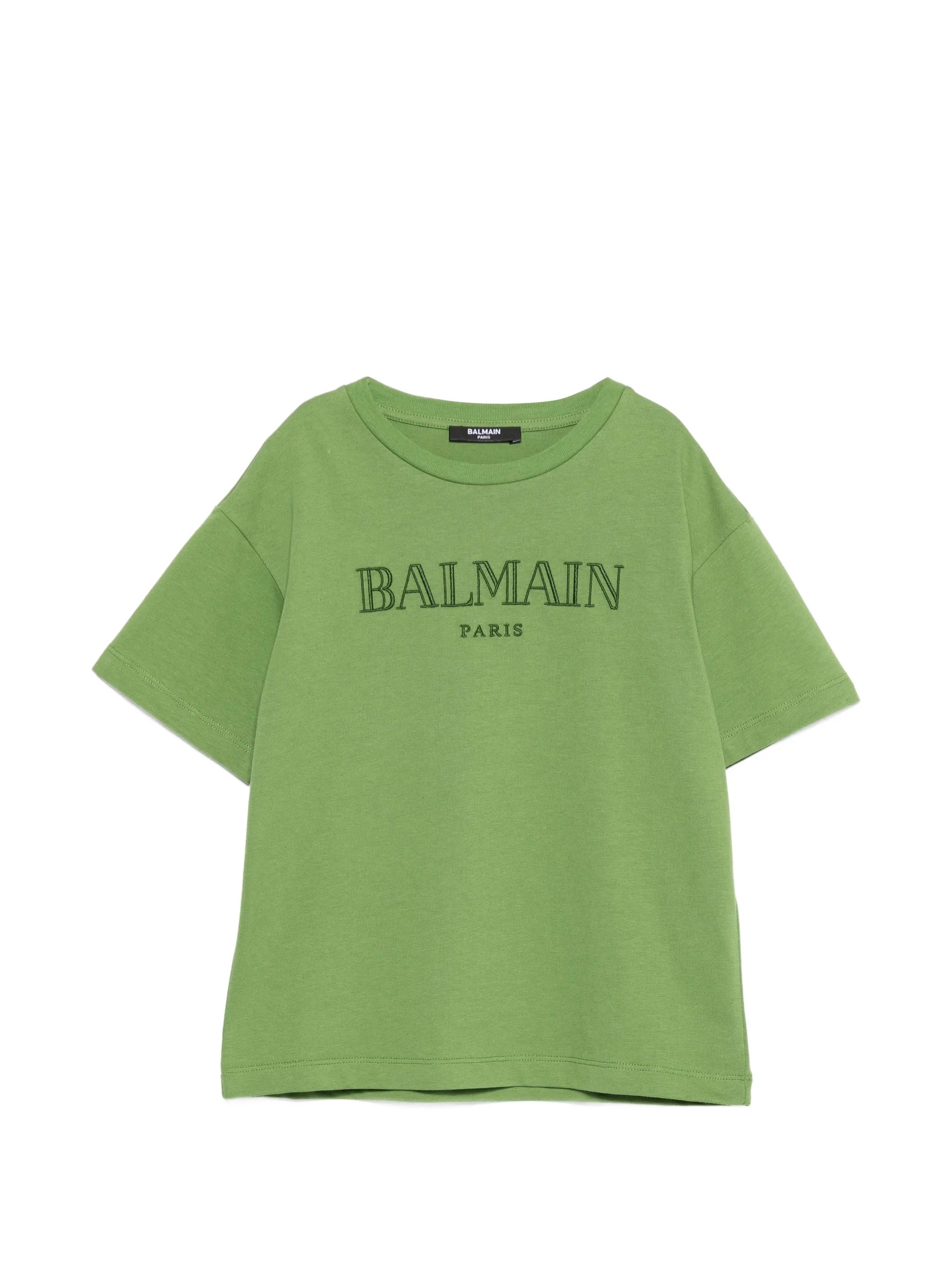 Embossed Logo Neck T-Shirt for Boys